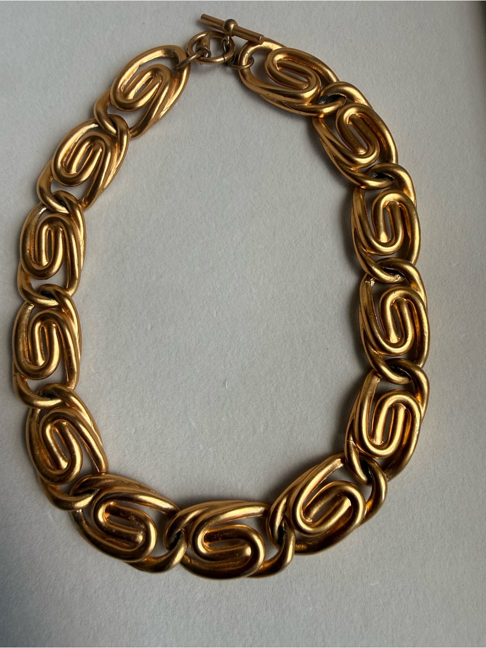 Anne Klein Gold Snail Link Statement Necklace - Picture 4 of 6